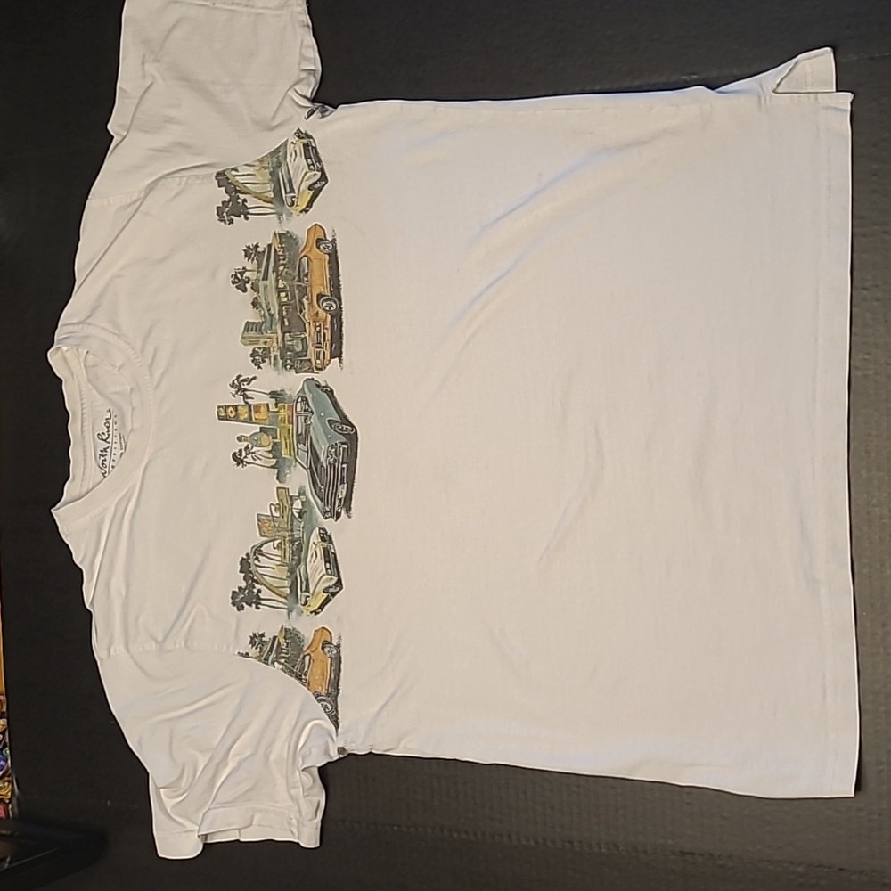 North River Clothing Classic American Muscle Printed Shirt Large